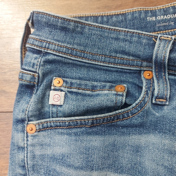 Ag Adriano Goldschmied The Graduate Tailored Leg Blue Denim Jeans Mens S… - Picture 14 of 14